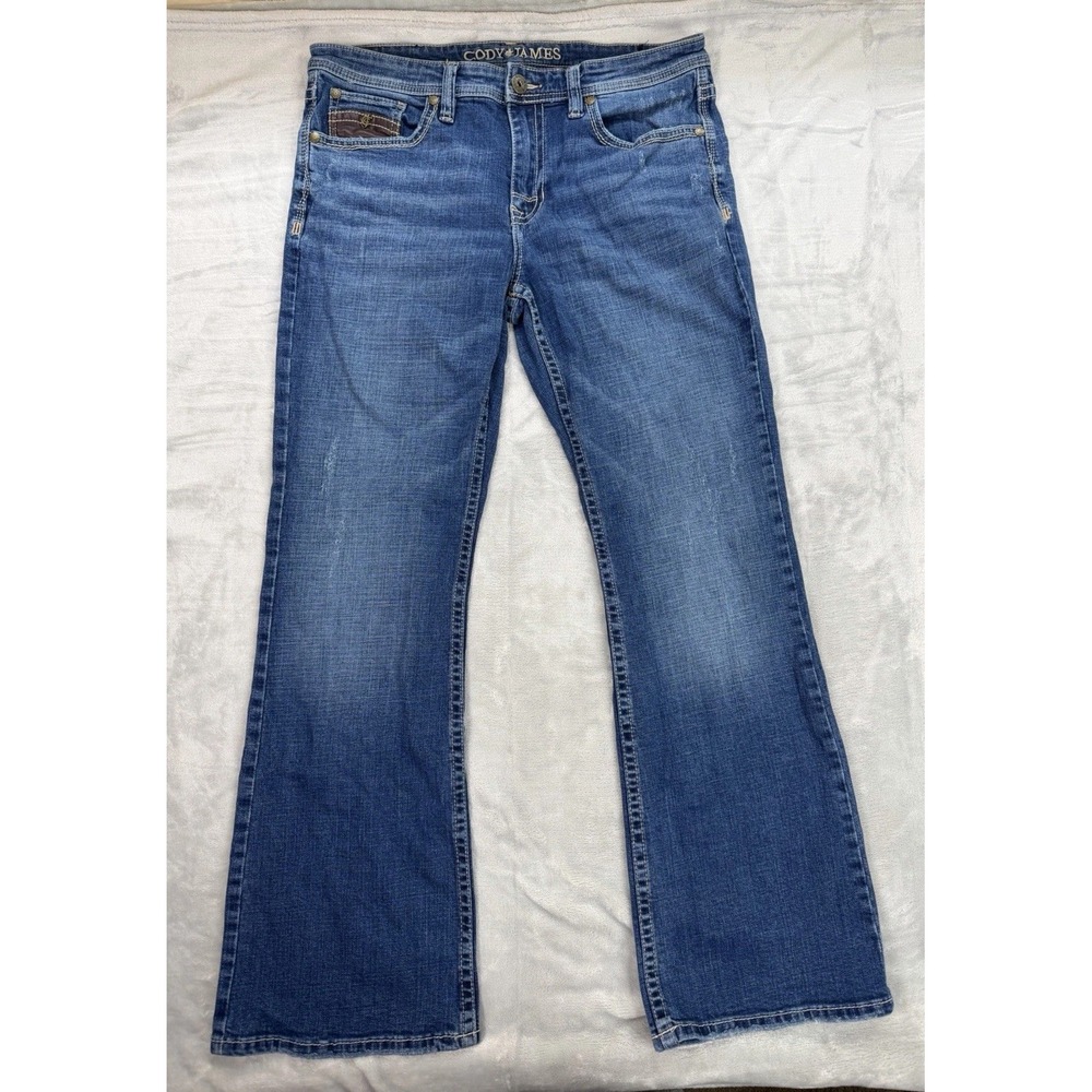 Cody James Jeans Mens 34x32  Blue Med Wash Regular Denim Western
